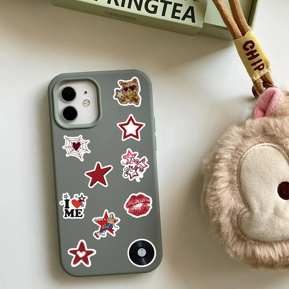 500pcs/roll Cool Downtown Y2K Girls Stickers Aesthetic Motorcycle Phone Car Skateboard Laptop Waterproof Sticker Decal Kids Toy