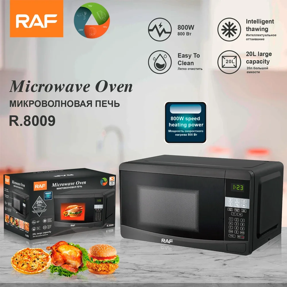 20L Smart Digital Control Easy to Clean Microwave Oven for Commercial and Household