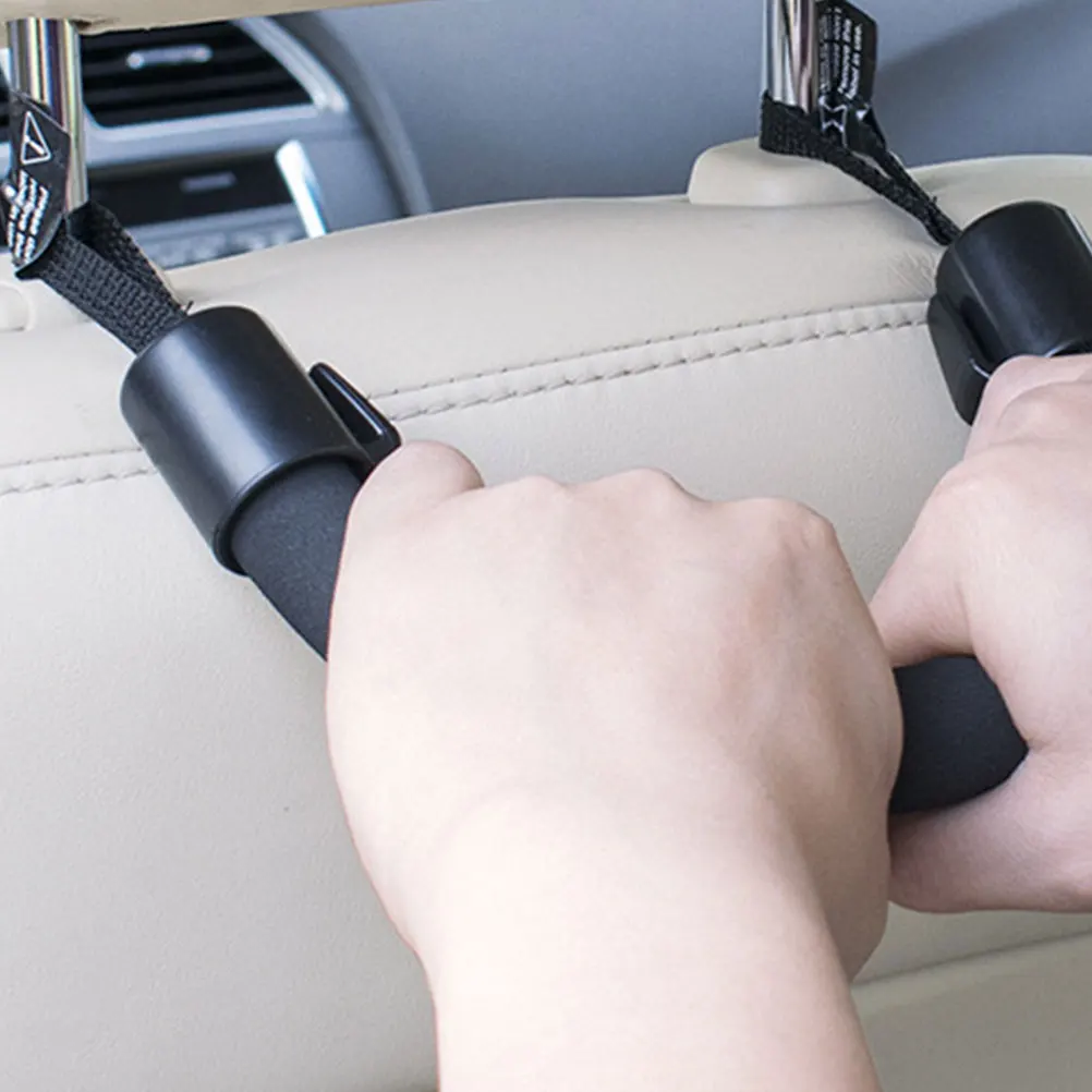 

Car Back Hook Grab H for Elderly Black Electrical Rotating Design Durable Material Easy Installation Car Seat Assist Disabled