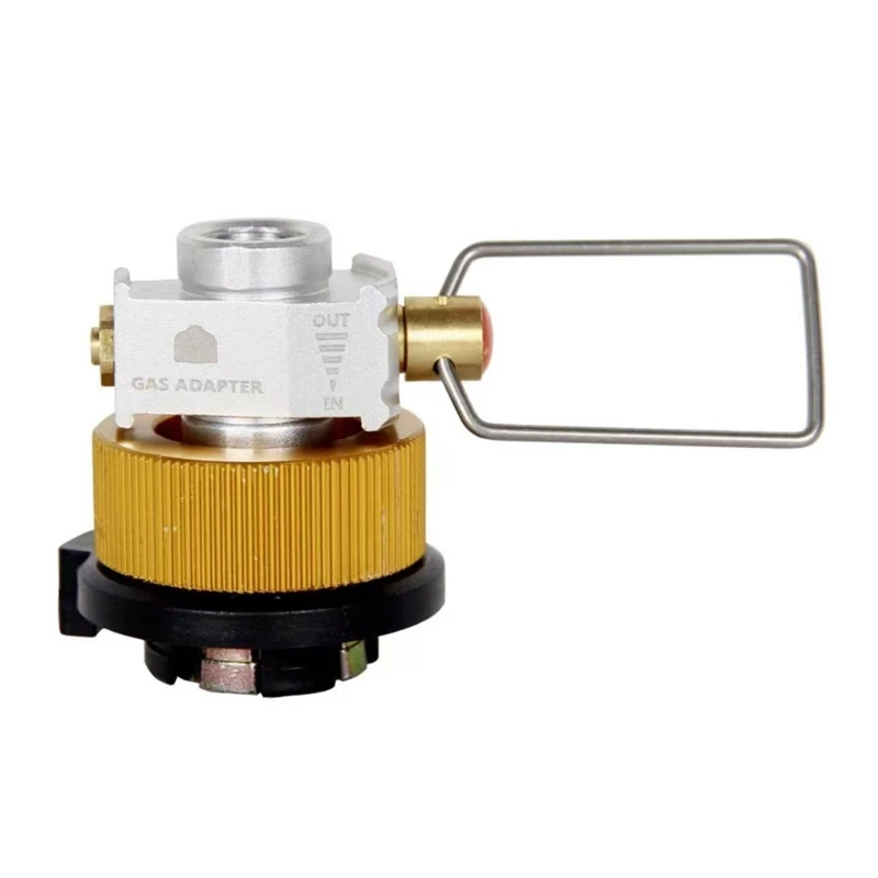 

High Efficiency Outdoor Cooking Stove Gas Canister Converter Safety Adapters