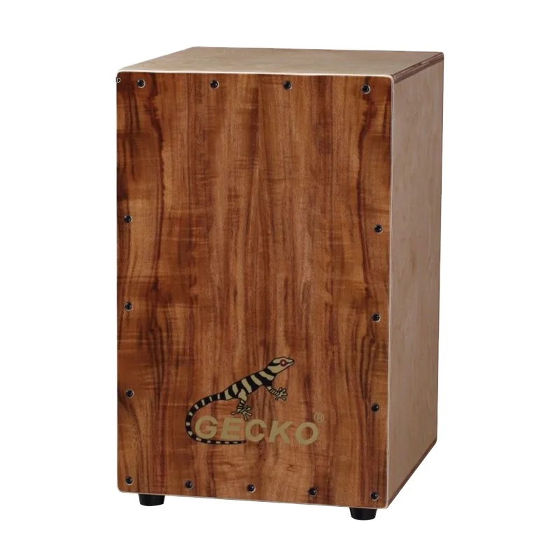 Gecko CL10 Full Size Cajon Drum Steel String Percussion Instrument Wood Professional Musical Instrument Cajon Box Drum With Bag