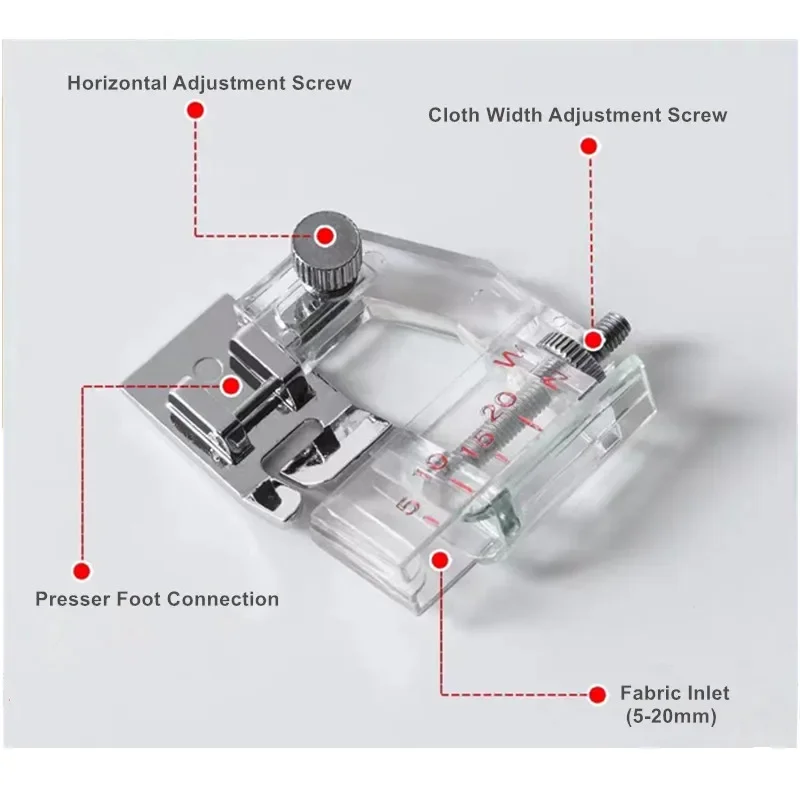 Sewing Machine Roller Foot Snap on Feet Will Fit Leather Presser Foot for Brother Singer Janome Babylock DIY Sewing Accessories