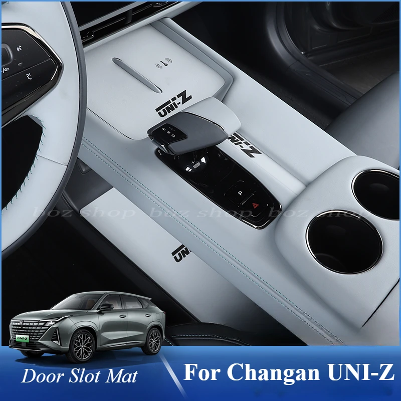 Car Door Slot Mat Storage Box Interior Dust For Changan UNI-Z Pad t Modified Anti-skid Protective Mat Anti-noise Accessories