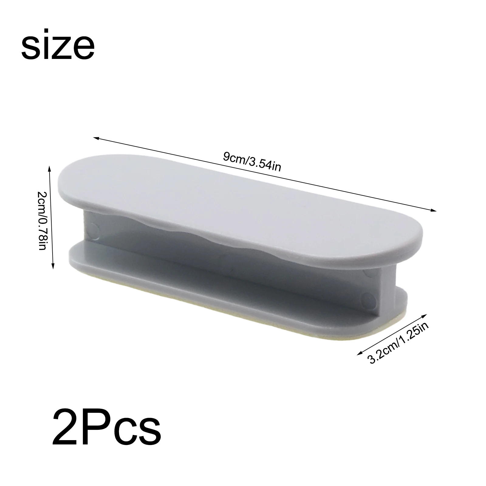 

Ручки для шкафов и ящиков, 2 шт., из АБС-пластика, креативные, серые, для мебели, в современном стиле