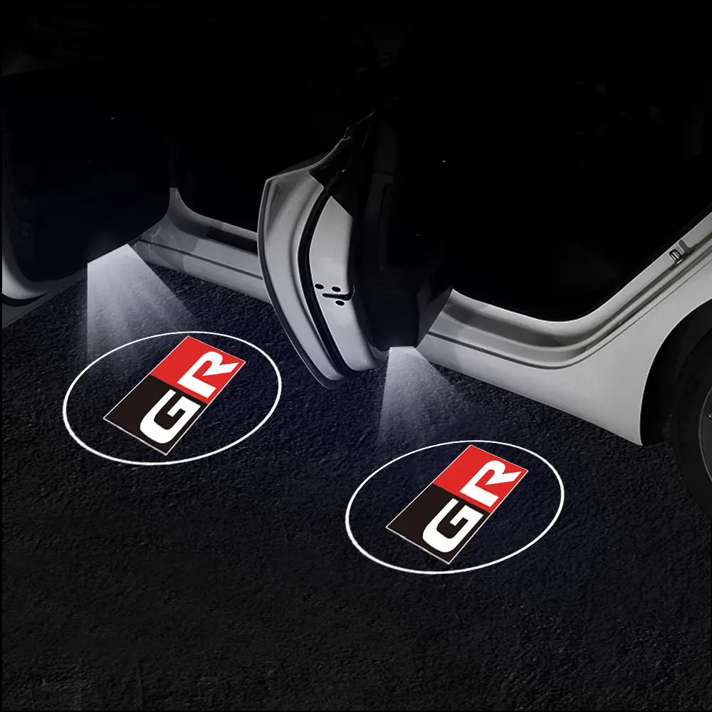 1/2pcs GR SPORT Logo Car Door Welcome Light Projector Shadow Lamp for Toyota Prius Avensis Rav4 Land Cruiser Auris Yaris Corolla view 6