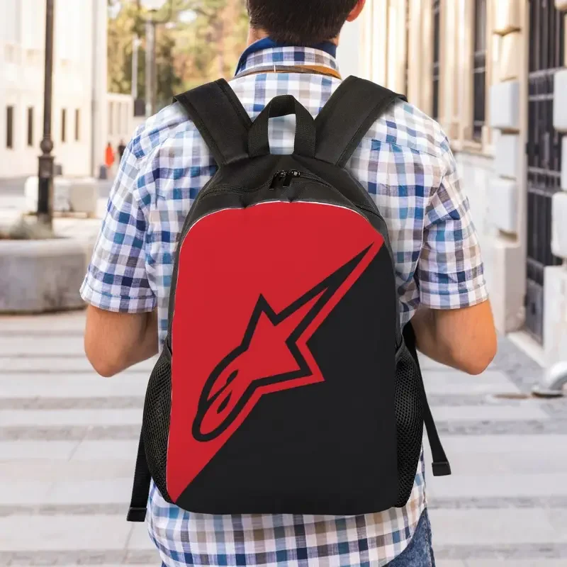 Mochila cruzada de Motocross Enduro personalizada para hombres y mujeres, bolsa de libros para estudiantes universitarios, se adapta a bolsas para portátiles de 15 pulgadas