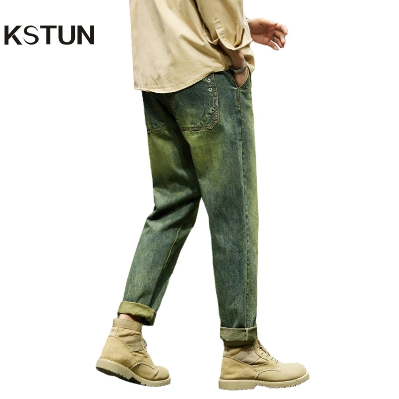 

Loose Fit Jeans Baggy Pants Wide Leg Retro Blue Hip Hop Streetwear Man Harem Pants Vintage Men's Clothing Trendy Korean Style