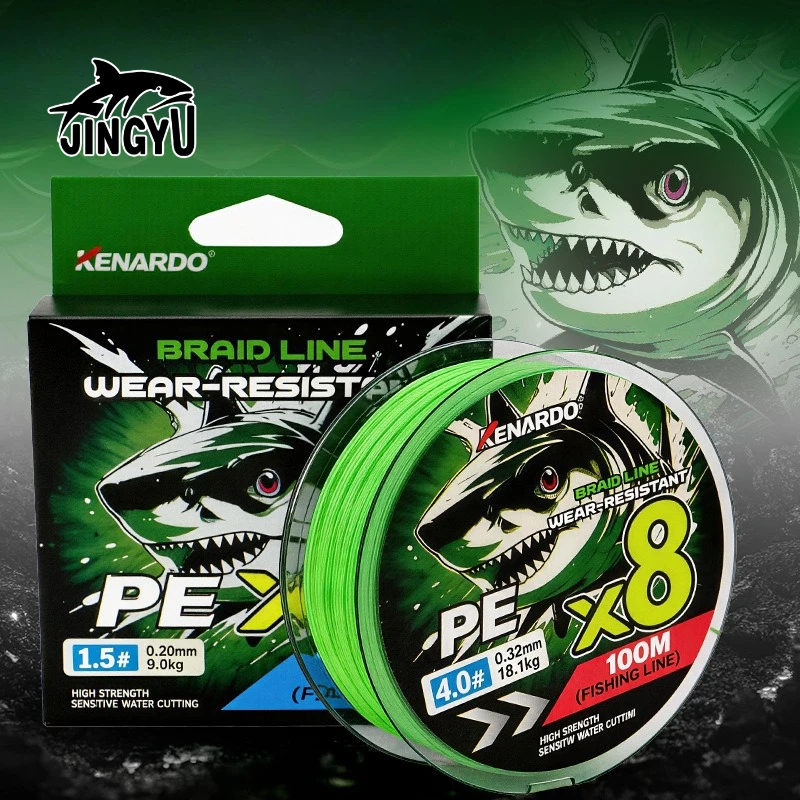 

X8 100M Braided Fishing Line 8 Strands MultiColor Multifilament Hollowcore PE Line Carp Fishing Weave Extrem Super Smooth