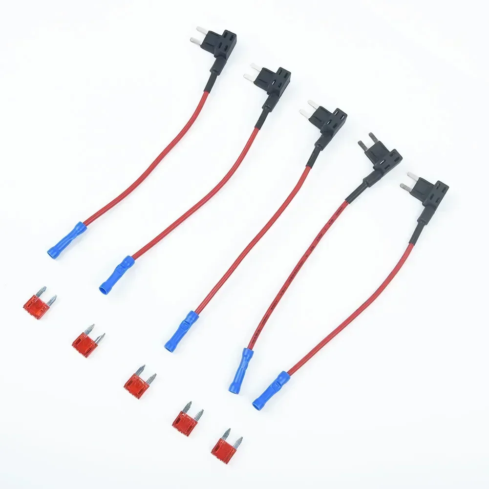 5Pcs Car Fuse Box Add A Circuit Mini Blade Fuse Splice Holder ATM APM Back Fuses Tap 12V Turns One Fuse Slot Into Two