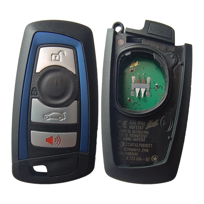 TXK 006070 -1 FCCID YG0HUF5767 Für B MW F Serie Smart Remote Key 4 Taste 434 MHz 49 PCF7953P Chip HUF5767 2013DJ1990 mit Klinge