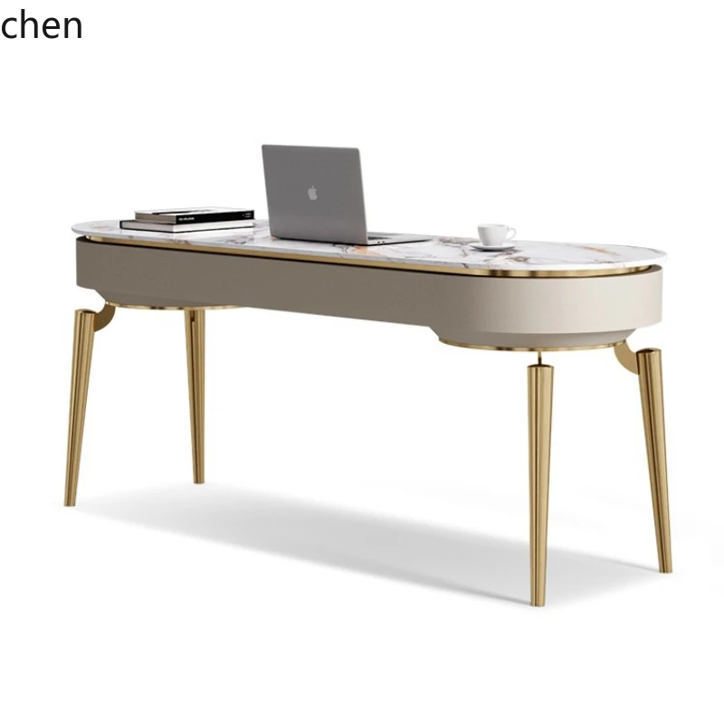 Slate Desk Home Study Art Office Computer Integrated Table Solid Wood Bedroom