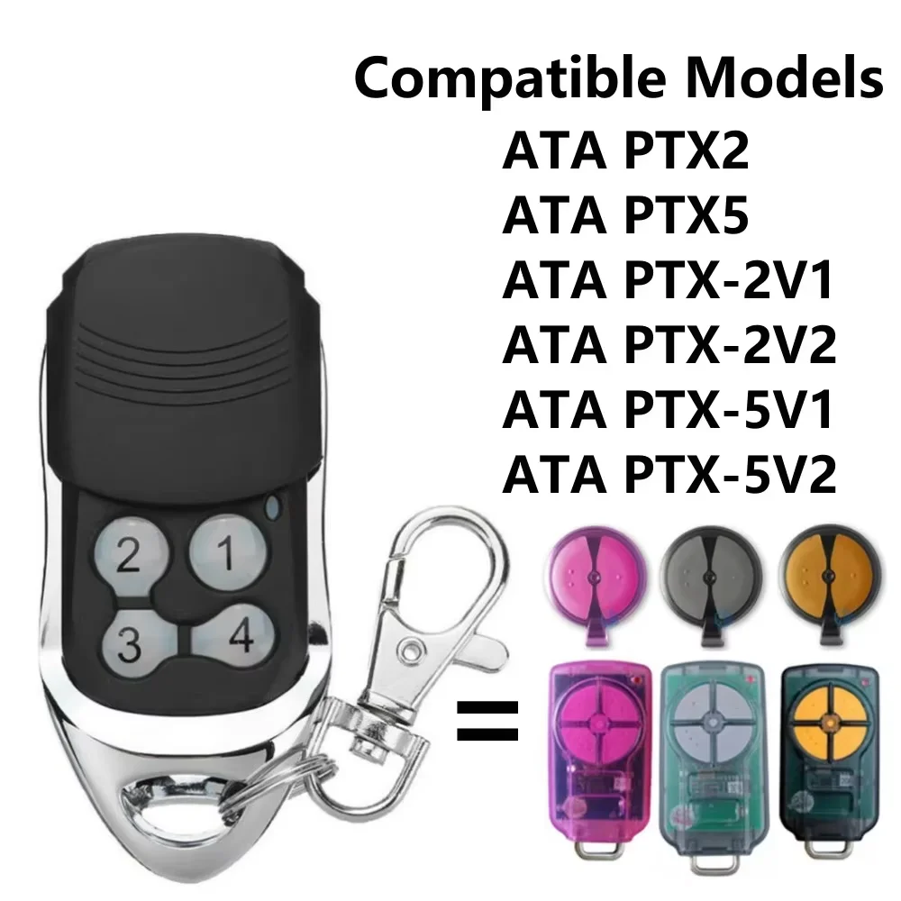 ATA PTX5V1 PTX5V2 Garage Door Remote Control 433.92MHz Rolling Code Replicator Gate Garage Door Opener Command