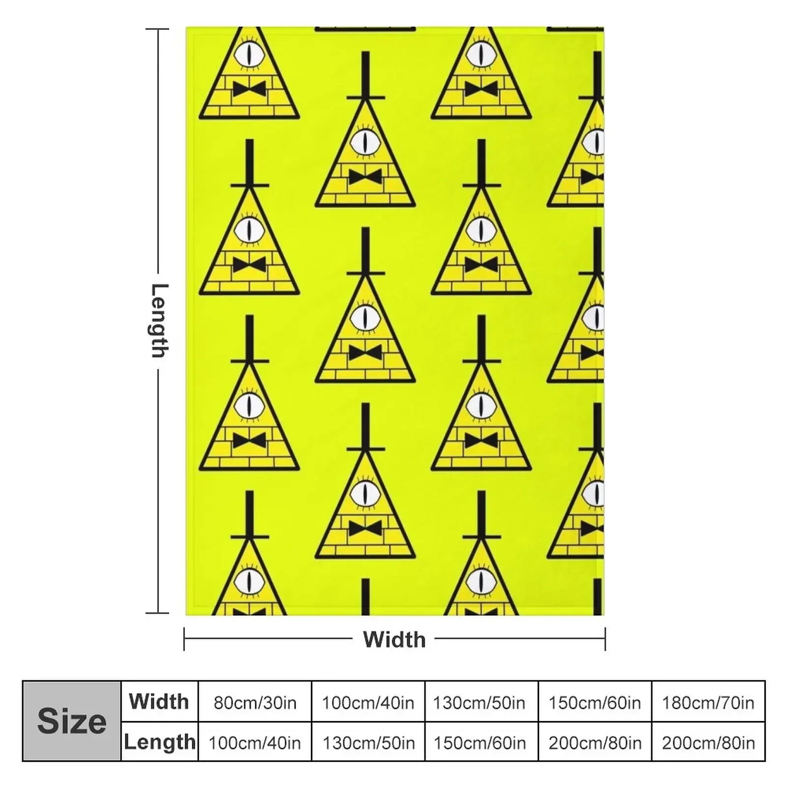 Bill Cipher staring Throw Blanket Soft Beds for winter Blankets