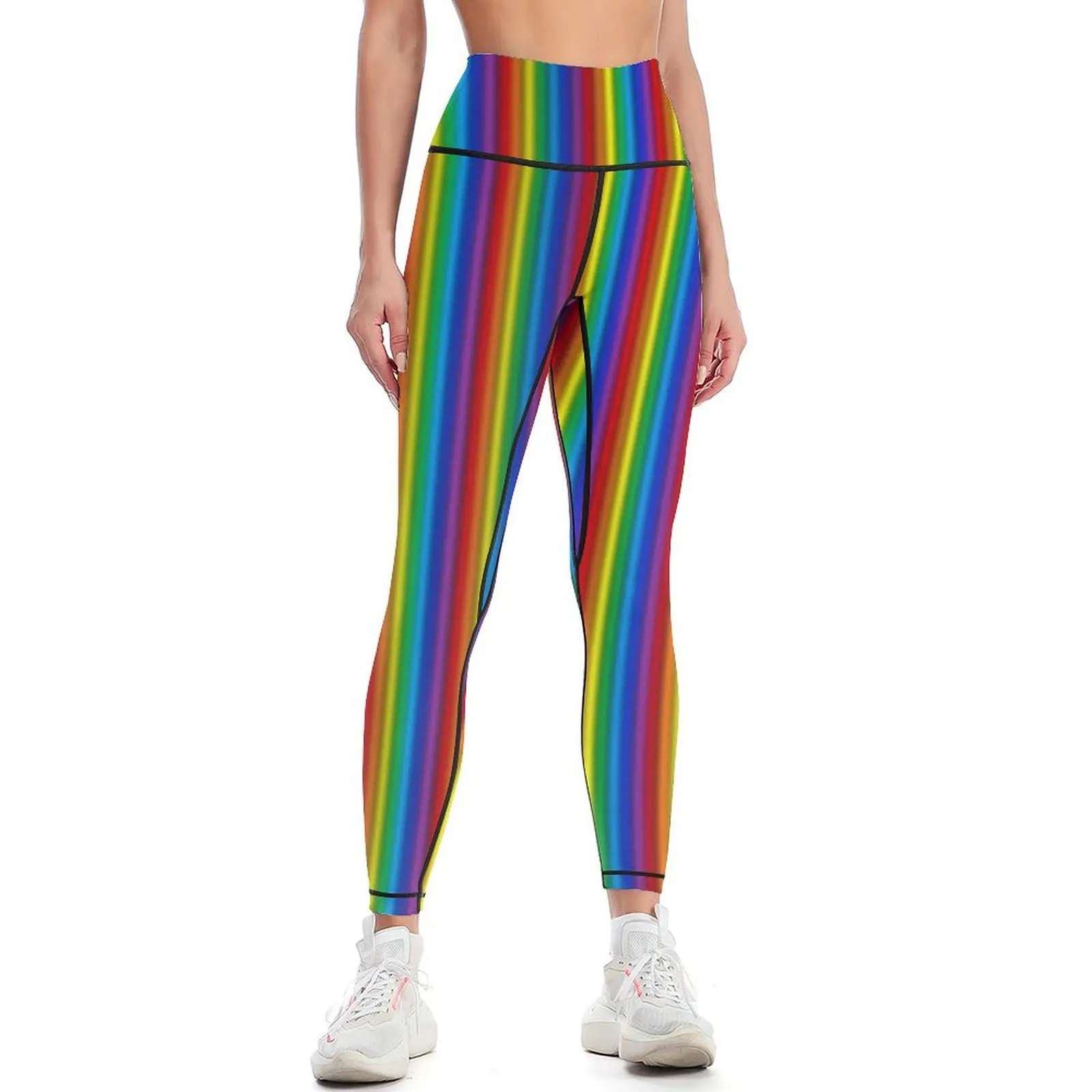 

Vertical Rainbow Leggings Legging sport gym top sportswear for gym Womens Leggings