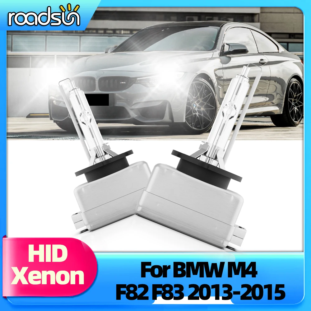 

Roadsun 2x подходит для BMW M4 F82 F83 2013 2014 2015 Автомобильные ксеноновые фары HID D1S 35W 6000K 8000K Автоматические передние HID лампы 12 В