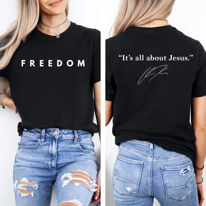 قميص تشارلي كيرك عن يسوع الراحة في السلام تشارلي كيرك البلوز المسيحية تي شيرت الوطني تشارلي كيرك تي شيرت