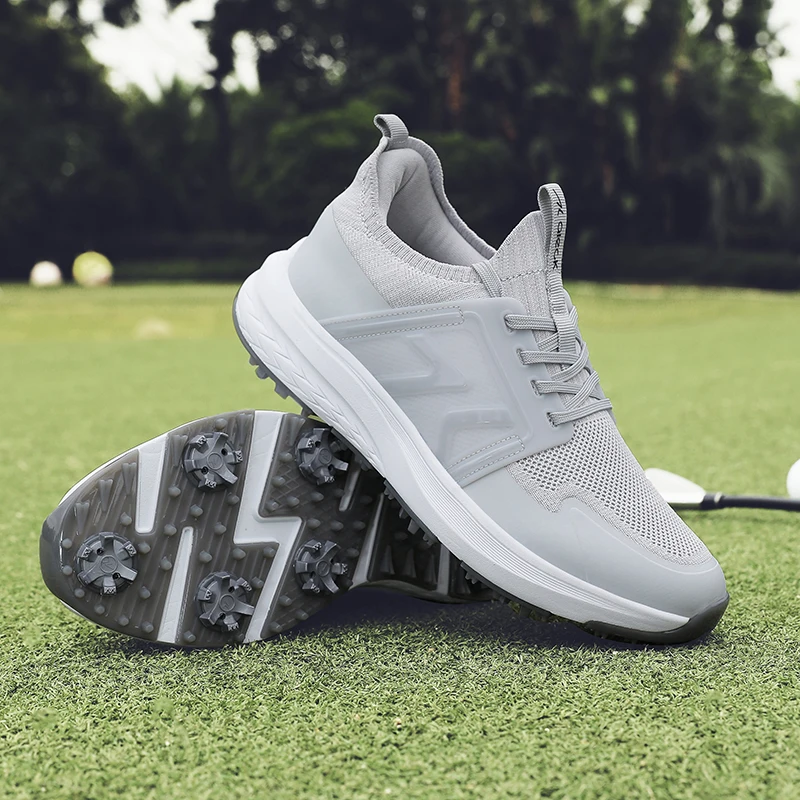 

Good Quality Professional Man Golf Sneakers Outdoor Lawn Golf Shoes for Man Non-Slip Walking Shoe Comfortable Walking Shoes Men