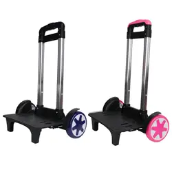 Backpack Trolley Hand Cart Aluminum Alloy Portable Lightweight Trolley Cart