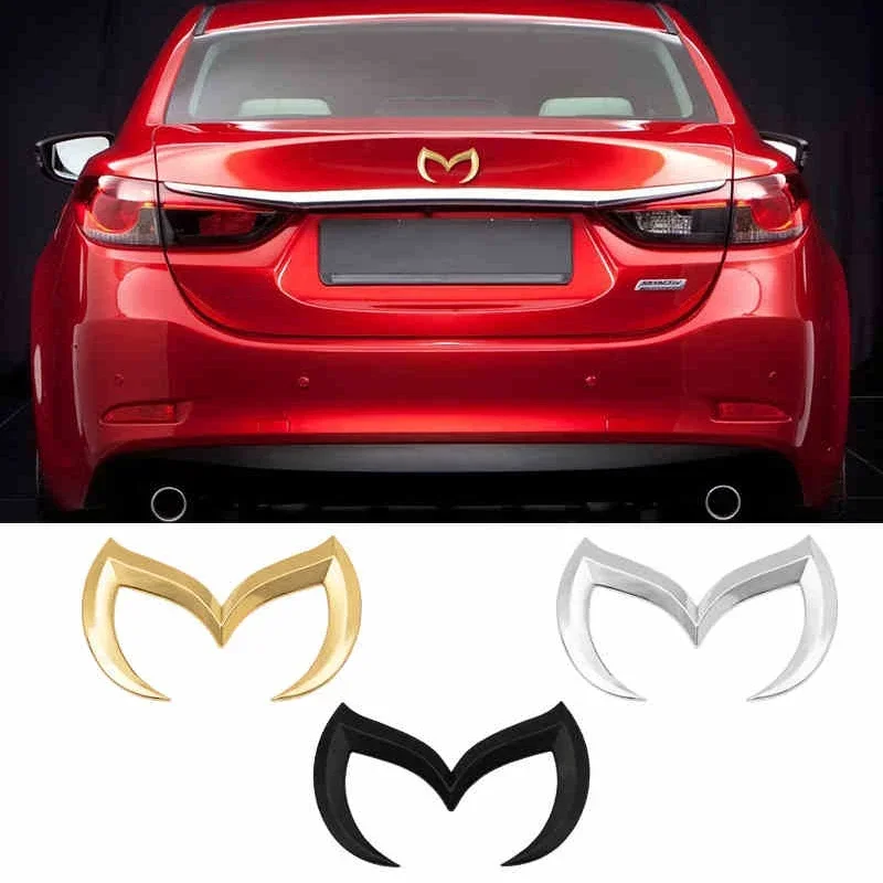 

3D Metal Bat Badge Emblem Car Rear Trunk Logo Modified Stickers Decal For Mazda CX4 CX5 CX8 ATENZA MX5 RF M3 Axela Accessories