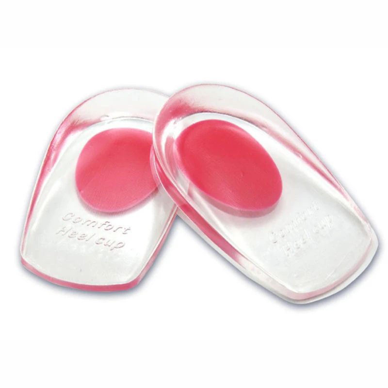 Silicone Gel Palmilhas Ortopédicas, Back Pad, Heel Cup para dor no Calcâneo, Health Feet Care, Spur Pés Almofadas, Novo