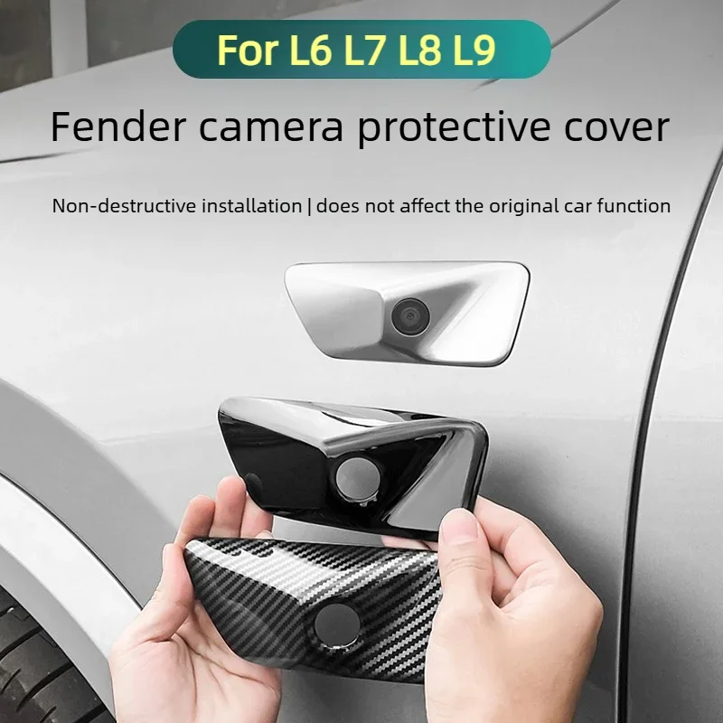 For Li Auto L6/Pro/Max L7 L8 L9/Pro/Air/Max Side Standard Board Sticker Fender Camera Cover Car Exterior Accessories