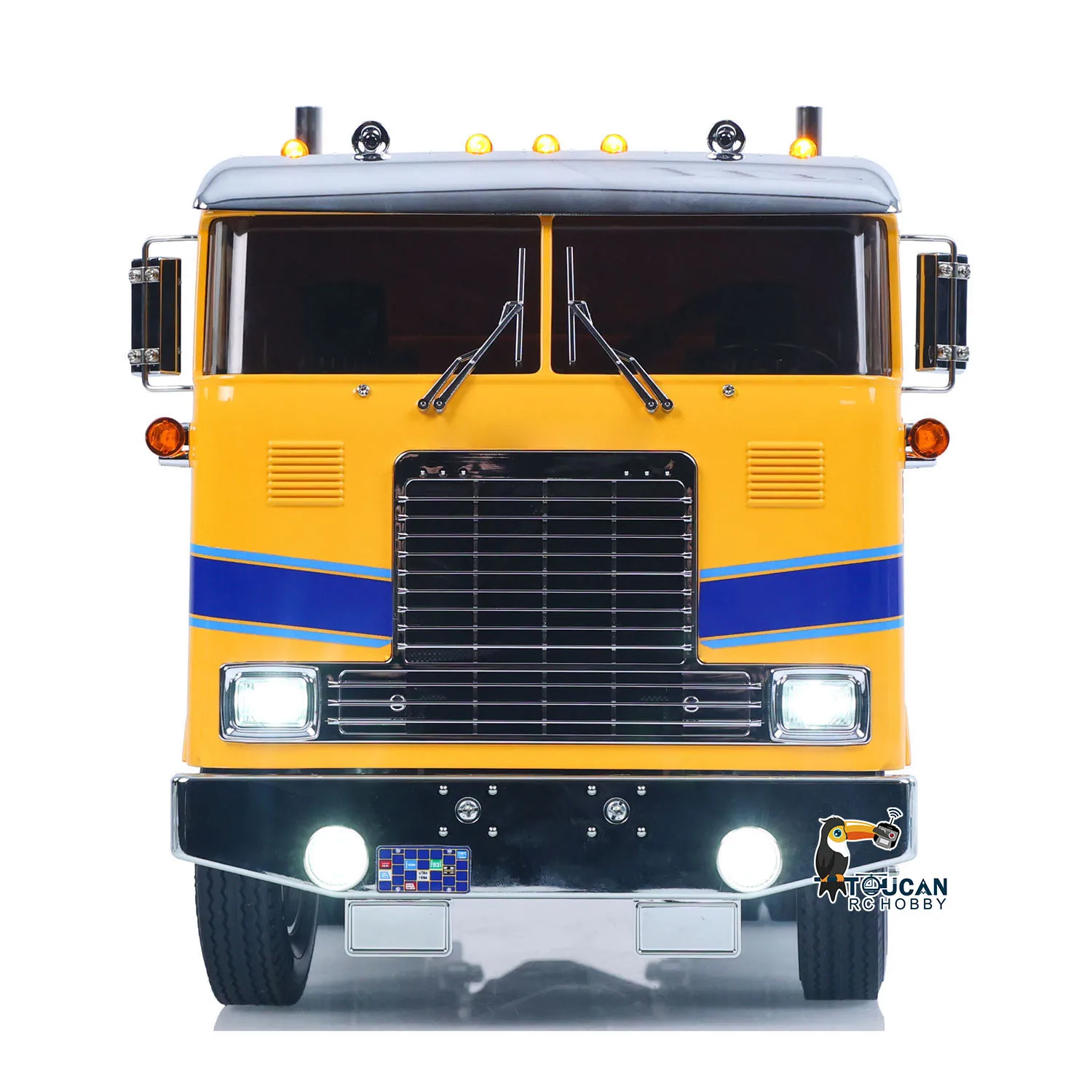 Caminhão Trator DIY TOUCAN 1/14 Controle Remoto 6*4 Chassi TAMIYA 56304 Transmissão de 3 Velocidades Sistema de Luz e Som RTR Rádio Flysky