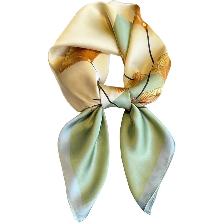 

Легкие атласные банданы, платок на голову для женщин, модные шарфы для волос, аксессуары для повседневной носки, стильная накидка на шею и сна