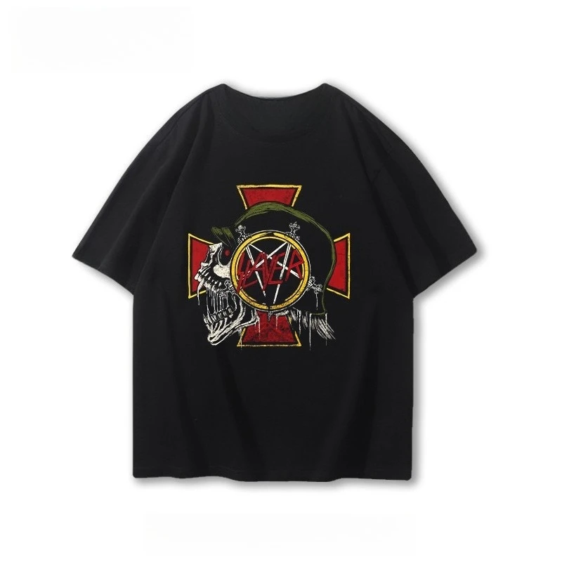 القاتل الفرقة الطرفية تي شيرتات قصيرة الاكمام الرجال والأطفال سريعة الجافة تورنت المعادن روك ستريت طاقم الرقبة تي شيرت