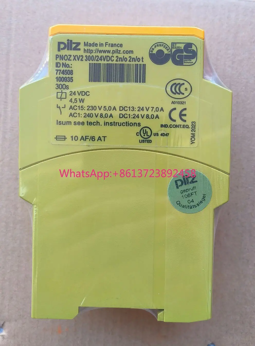 PILZ Pilz Safety Relay PNOZ XV2 Model 774508 in stock