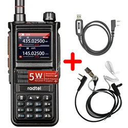 Radtel RT-470X Multi-bands Ham Walkie-Talkies 256CH Air Band Two Way Radio Station Aviation NOAA Police Marine Transceiver PTT