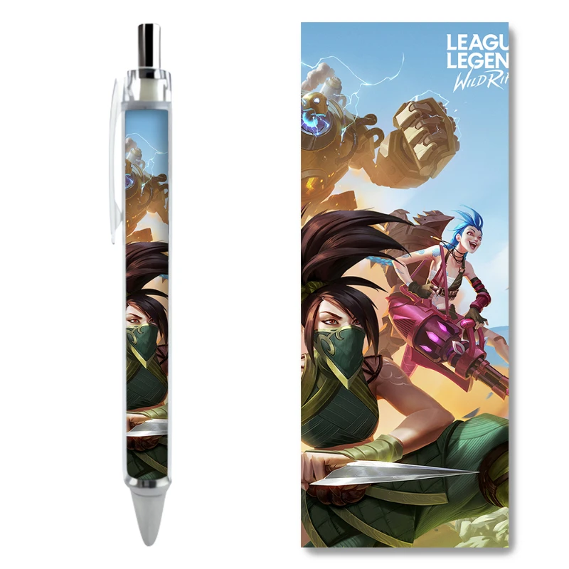 2/4PCS League of Legends Jinx VN Character Gel Pens Hot-selling Game Character Surrounding Cool Customized Pen School Supplies