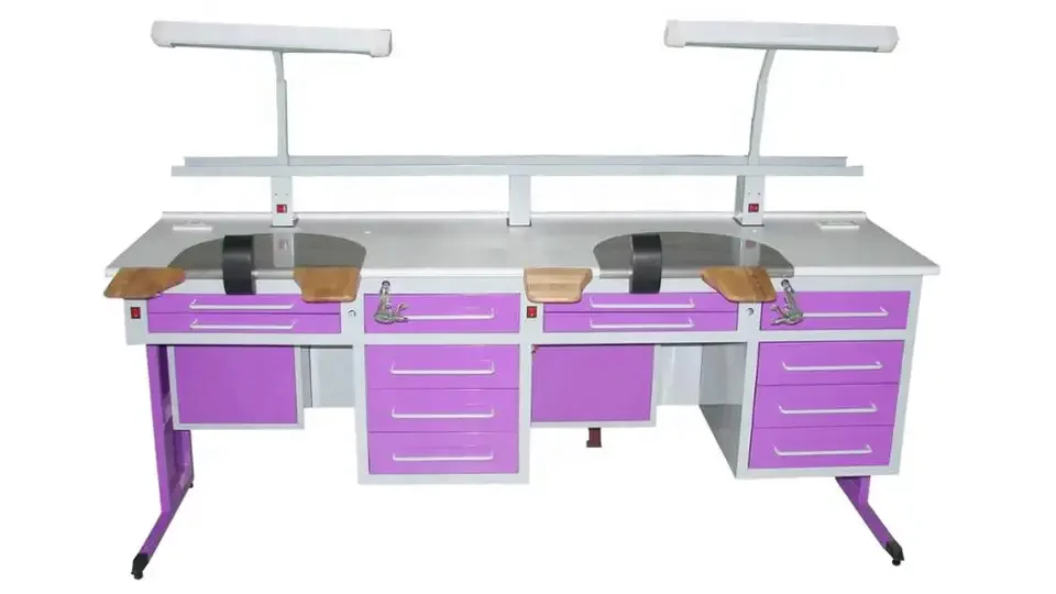 den tal Lab Equipment den tal Work Bench 2.15m Double den tal Lab Working Station