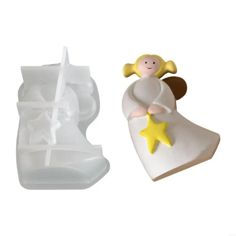 

Гибкая форма для рукоделия «Девочка-ангелочек», многофункциональная, подходит для фестивальных украшений