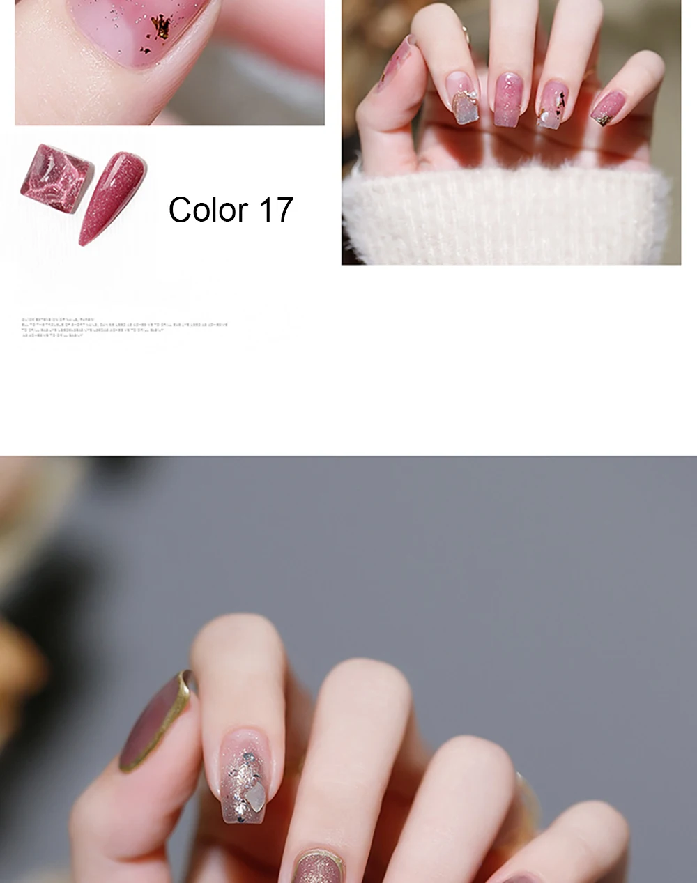 Vendeeni 18 Farben Pink Highlight Gel Nagellack Semi-Permanent UV Soak Off Gel Hochwertiger Glänzender Nagelkunst Gel-Lack – Detail 11