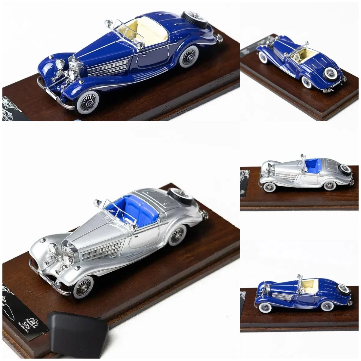 

Diecast 1:64 Scale Liberty64 Benz 500K Classic Old Lady Alloy Car Model Collectible Toy Gift Souvenir Display Ornament