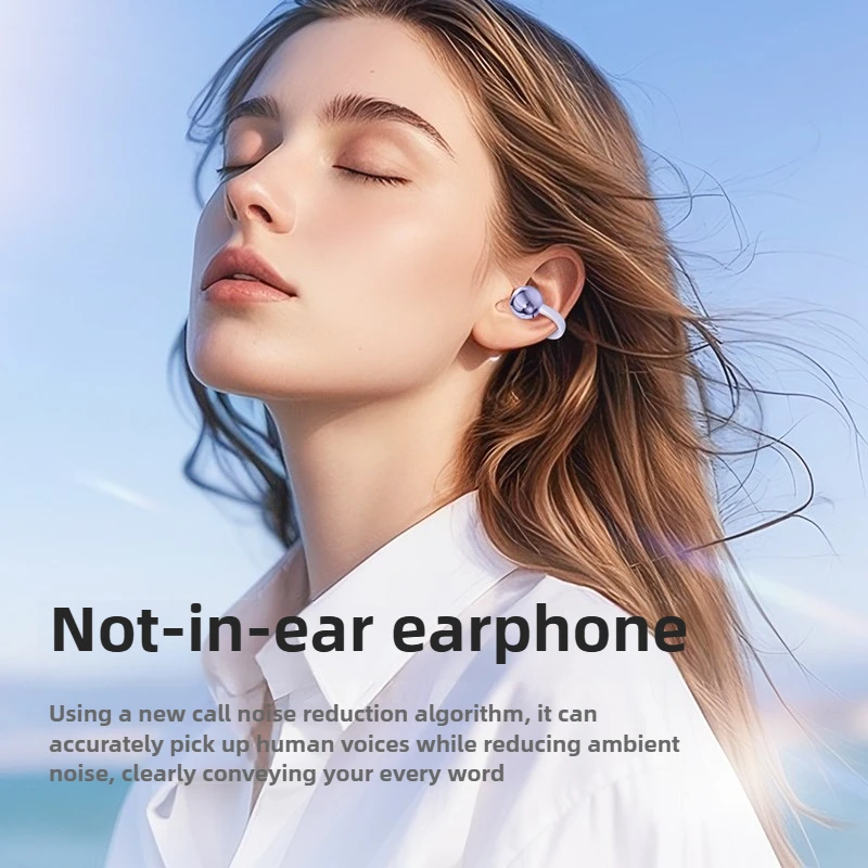 Non-in-Ear Bluetooth Earphones M79 Air Conduction Earbuds 30H Playtime IPX5 Waterproof Ear-Hook Headphones for Running Cycling