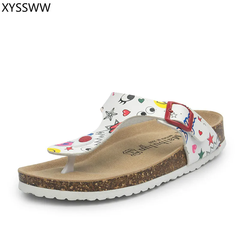 18 color big size 35-45 New Beach Cork Flip Flops Slippers Casual Summer women beach slippers Flip Flops