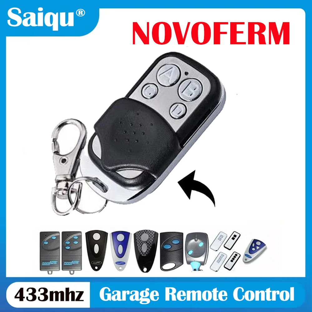 433.92MHz Replacement Transmitter for NOVOFERM MCHS43-2 MTR43-2 MNHS433-02 MINI-NOVOTRON 522 Gate Operators