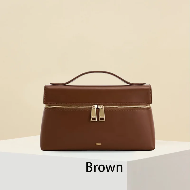 JW PEI Box Bag Shoulder Lunch Box Bag Handbag Crossbody Commuter Bag Portable Women's Bag
