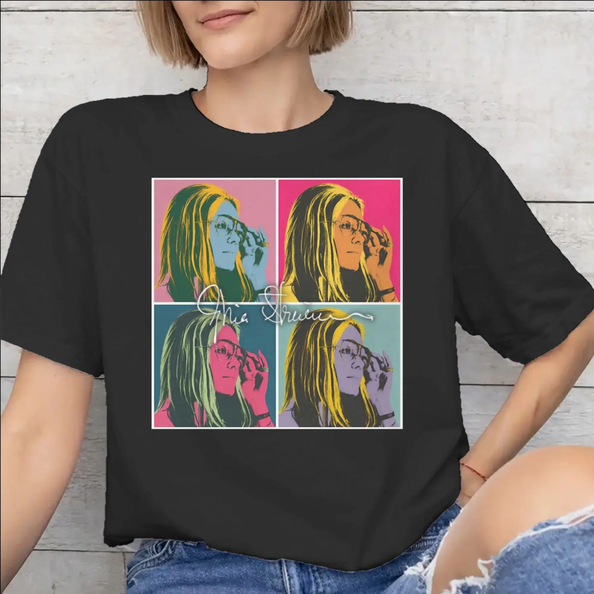 New Arrival RIP Gloria Steinem  T Shirt for Men Women  Cotton T-shirts Short Sleeve Clothing