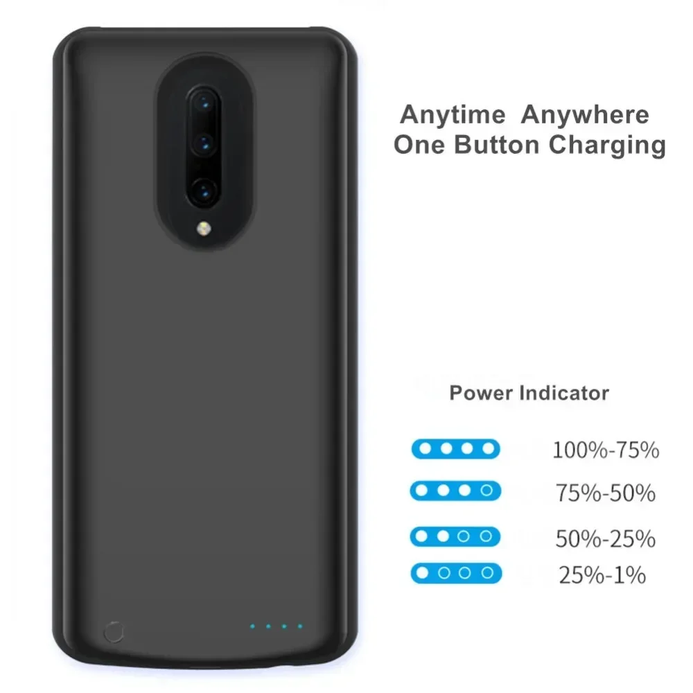 Power Bank for Oneplus 7 Pro Battery Case Silm External Battery Charger Case for Oneplus 7 Case with Back Battery Powe Cover