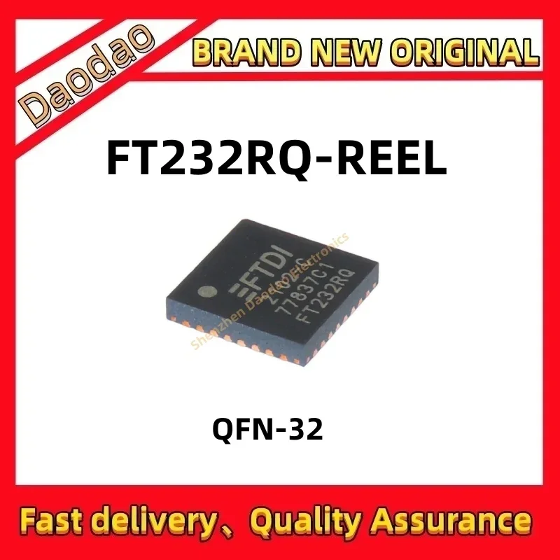 

Quality Brand New FT232RQ-REEL FT232RQ FT232 FT USB IC Chip QFN-32 USB serial data transfer chip