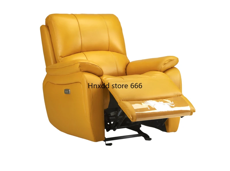 Massage Leather Recliner Sofa Luxury Nordic Electric Relax Recliner Sofa Single Small Canape Multifonction Furniture YN50RS