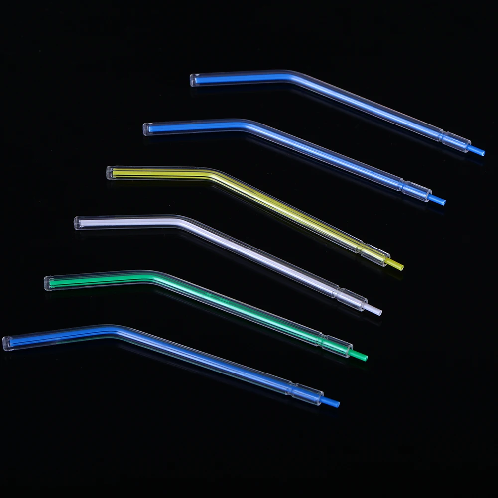 250 Pcs/Lot Disposable Air-Water Syringe Tips Plastic Three Ways Syringe Tips Water Air Syringe Head Nozzles for Washing Drying