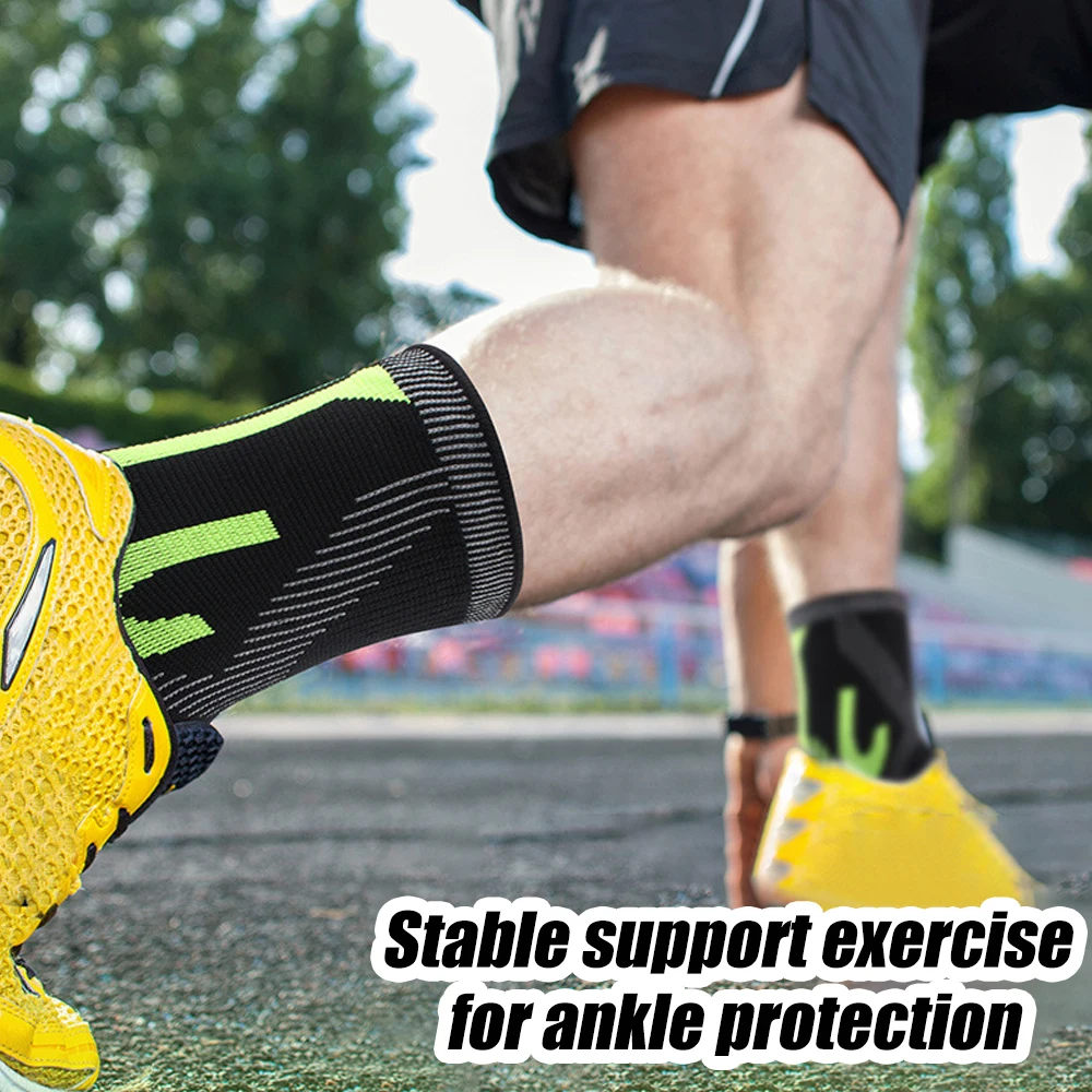 1 قطعة الجوارب دعامة القدم والكاحل لالتواء الكاحل كم ضغط ، دعم القدم النساء الرجال ، التهاب المفاصل الكاحل هدفين الرياضة الجري