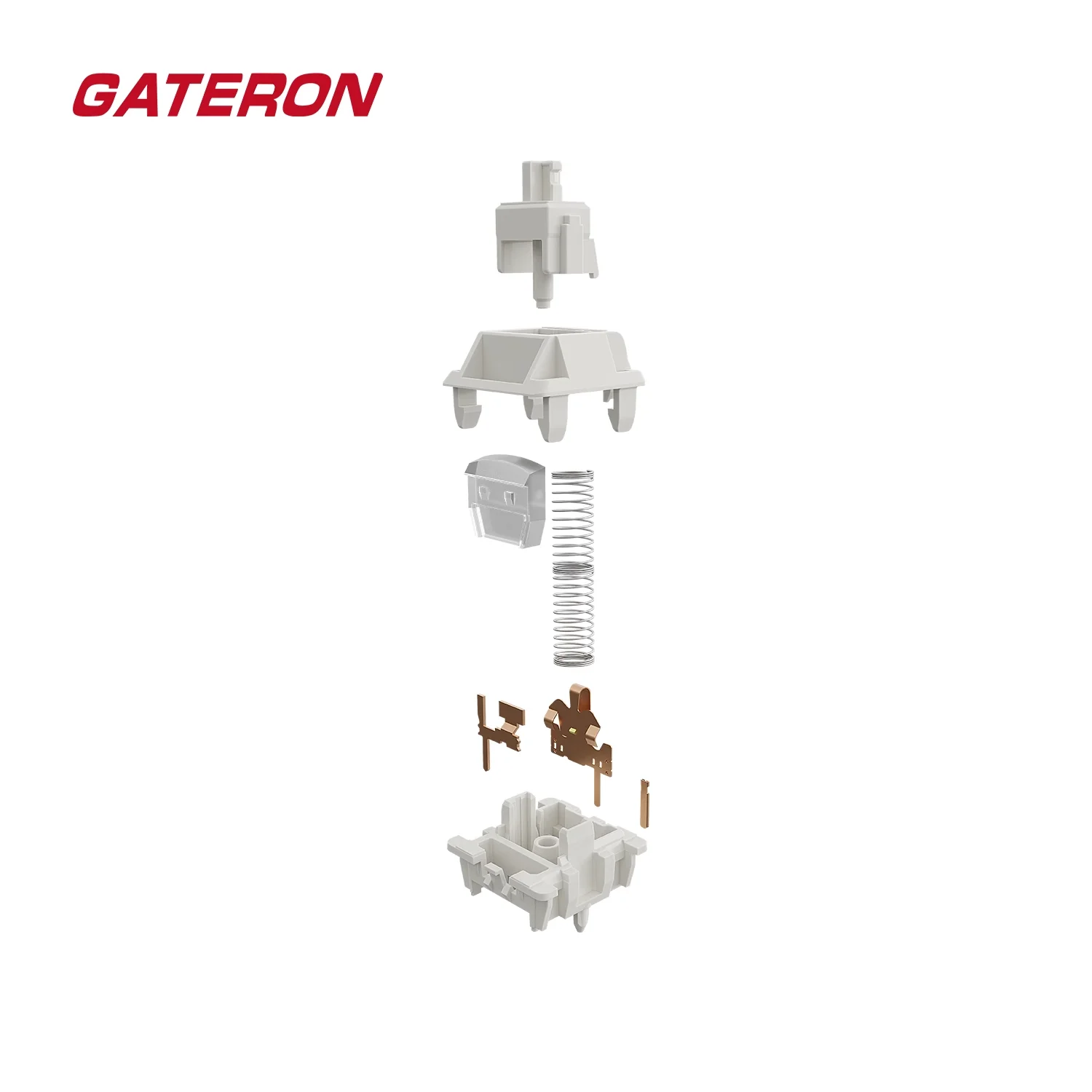 Imagem -04 - Gateron-interruptor Smoothie Pin Linear Pom Housing Stem Rgb Smd Faça Você Mesmo Hotswap Milkshake para Teclado Mecânico