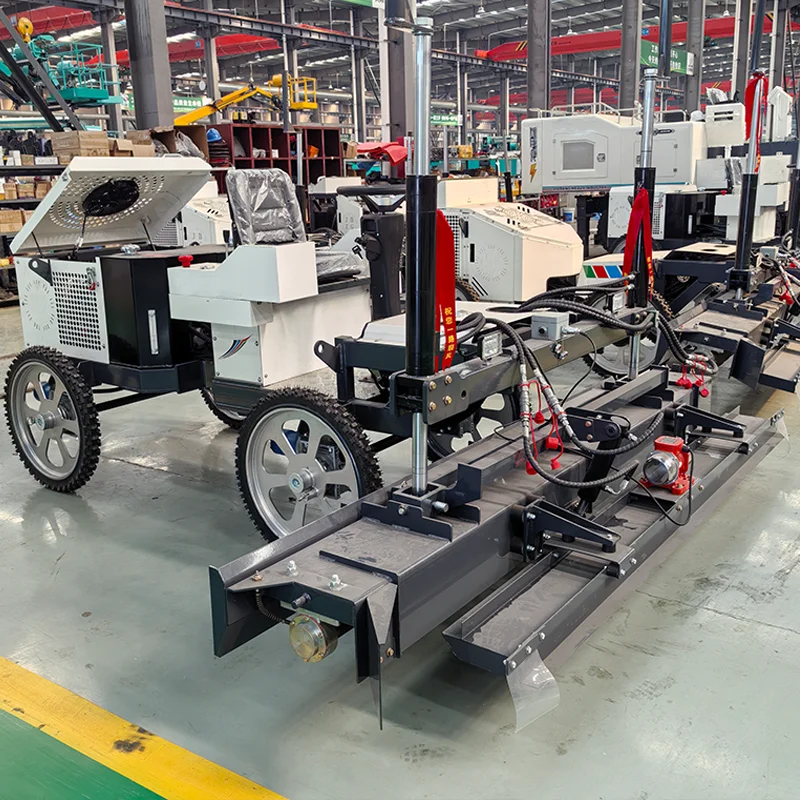 Laser Screed Machine Walk-behind Road Leveling Machine Concrete Screed Machine Short Turning Radius 900kg Weight 1 Year