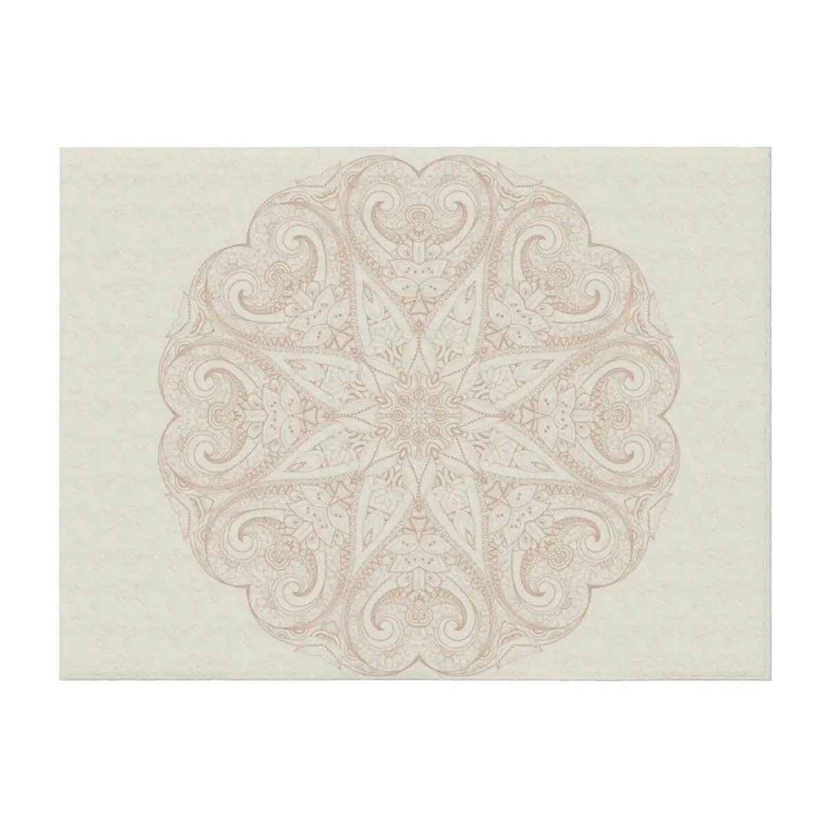 

Mandala Beige Throw Blanket Summer Sofas Decorative Sofas Blankets