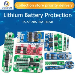 1S 2S 3S 4S 3A 20A 30A Li-ion Lithium Battery 18650 Charger PCB BMS Protection Board For Drill Motor Lipo Cell Module 5S 6S