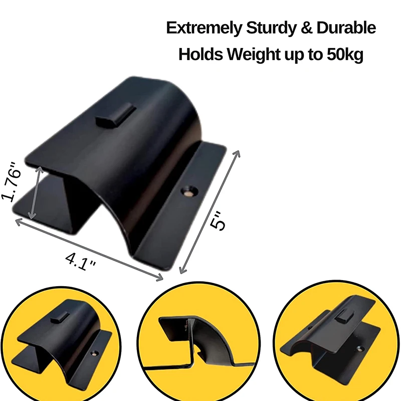 Weedeater cabide de escada resistente fixado na parede resistente gancho de escada garagem gancho de parede para cabos ferramentas de jardim ferramenta elétrica